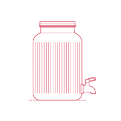 Objects Beverage Serveware Ikea Vardagen Beverage Dispenser Editable Svg Line Art, Free Vectors File